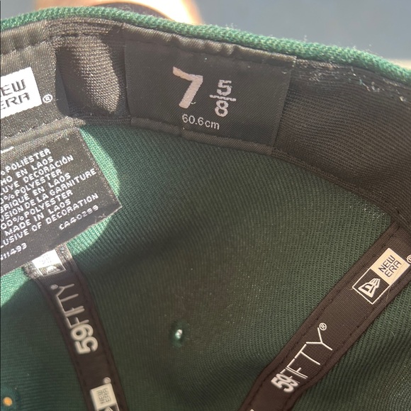 New Era Oakland Athletics Fitted Hat 7 5/8 - Picture 6 of 6